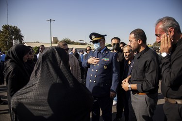 عرض تسلیت امیر سرتیپ حمید واحدی فرمانده نیروی هوایی ارتش به خانواده   امیر خلبان محمود ضرابی   / ستاد نیروی هوایی ارتش