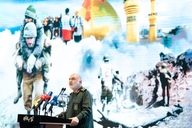 سخنرانی سرلشکر حسین سلامی فرمانده سپاه پاسداران  در مراسم آئین تجلیل از خادمان هلال احمر در اربعین حسینی