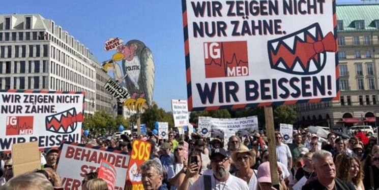 تعطیلی مطب‌های آلمان در اعتراض به دولت «اولاف شولتز»