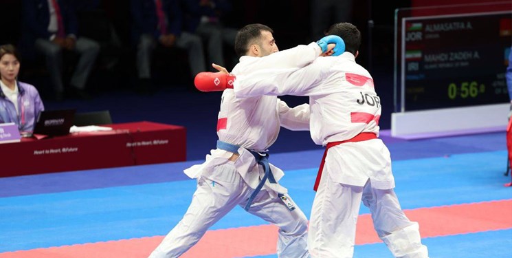 بازی‌های آسیایی| جدال مهدی زاده و کاراته کا قزاقستان برای رسیدن به برنز