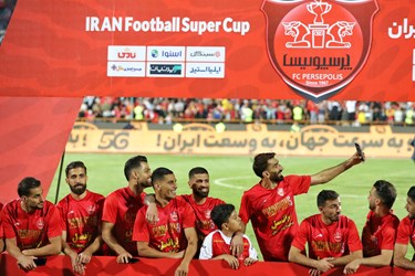 جشن «قهرمانی پرسپولیس» در سوپرجام