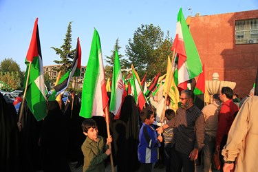 اجتماع مردمی و جشن پیروزی جبهه مقاومت طوفان‌‌الاقصی در مازندران 