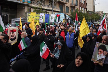 راهپیمایی محکومیت جنایات رژیم صهیونیستی در تهران