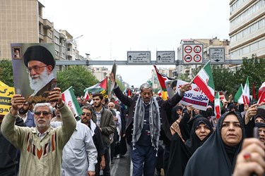 راهپیمایی محکومیت جنایات رژیم صهیونیستی در تهران