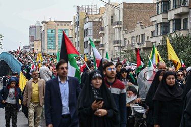 راهپیمایی محکومیت جنایات رژیم صهیونیستی در تهران