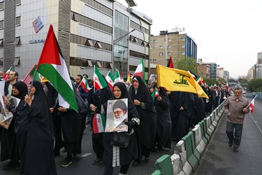 راهپیمایی محکومیت جنایات رژیم صهیونیستی در تهران