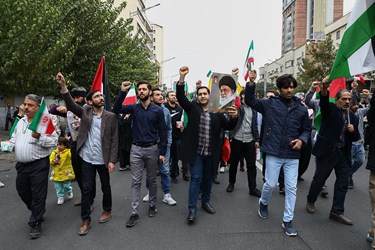 راهپیمایی محکومیت جنایات رژیم صهیونیستی در تهران