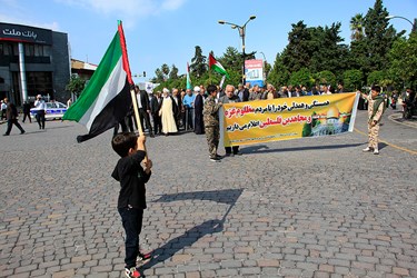 همبستگی مردم نوشهر با مردم مظلوم غزه 