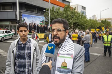 راهپیمایی ضد رژیم صهیونیستی در تهران(1)