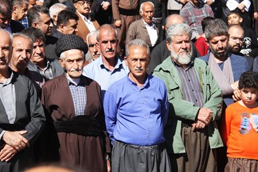 تجمع نمازگزاران پاوه در حمایت از فلسطین