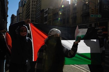 تجمع حامیان فلسطین در  نیویورک