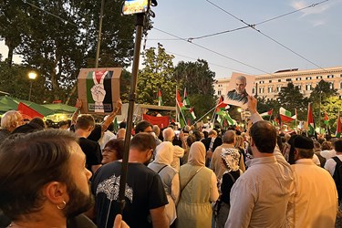 تجمع حامیان فلسطین در  رُم