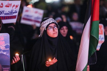 تجمع مردم تهران به حمایت از مردم مظلوم فلسطین