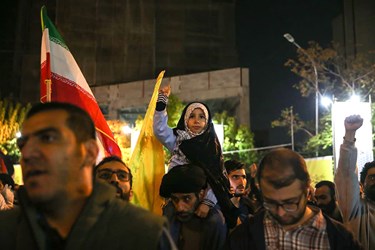 تجمع تهرانی هادر اعتراض به حمله صهیونیستها به بیمارستان غزه
