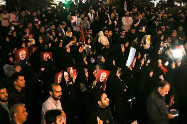 تجمع تهرانی هادر اعتراض به حمله صهیونیستها به بیمارستان غزه