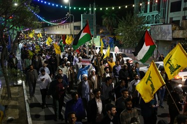 راهپیمایی و تجمع قمی‌ها در حمایت از مظلومان فلسطینی