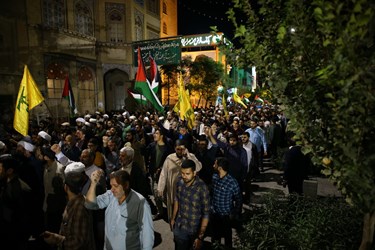 راهپیمایی و تجمع قمی‌ها در حمایت از مظلومان فلسطینی