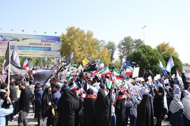 تجمع دانش آموزان شیرازی در محکومیت جنایات اسرائیل