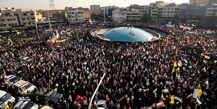 خشم مردم ایران از جنایات صهیونیست‌ها با برگزاری تجمعات مختلف