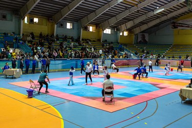 برگزاری مسابقات تکواندو قهرمانی خردسالان منطقه دو کشور در قزوین