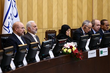 محمدباقر قالیباف رئیس مجلس شورای اسلامی در نشست مشترک کمیسیون امنیت ملی با سفرای کشورهای اسلامی
