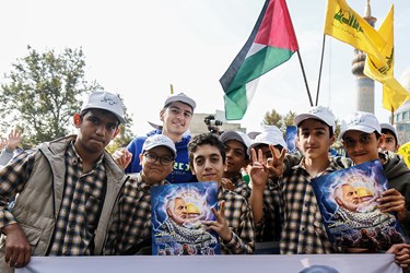 اجتماع دانش‌آموزان درحمایت از کودکان غزه