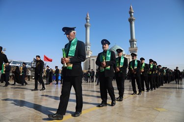 برپایی دسته عزا به مناسبت شهادت حضرت معصومه(س) در قم