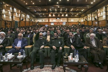 حضور سردار حسین سلامی فرمانده کل سپاه پاسداران انقلاب اسلامی درهمایش سراسری مداحان کشور