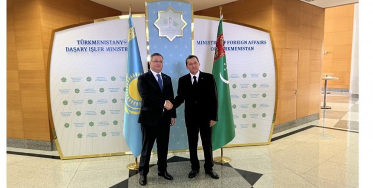 وزرای خارجه قزاقستان و ترکمنستان بر همکاری‌های دوجانبه در دریای خزر تاکید کردند