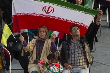 پخش زنده سخنرانی دبیرکل حزب الله لبنان در میدان امام حسین