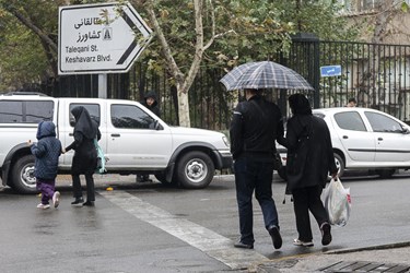 باران پاییزی تهران