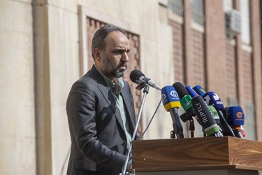 سخنرانی فرشاد مهدی پور معاون مطبوعاتی وزارت فرهنگ و ارشاد اسلامی در گردهمایی اهالی رسانه در محکومیت جنایات رژیم صهیونسیتی