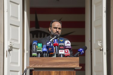 سخنرانی فرشاد مهدی پور معاون مهدی پور معاون مطبوعاتی وزارت فرهنگ و ارشاد اسلامی در گردهمایی اهالی رسانه در محکومیت جنایات رژیم صهیونسیتی