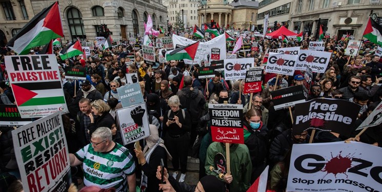 تشدید نگرانی‌‌ها از حمله حامیان فلسطین به سفارت آمریکا در لندن