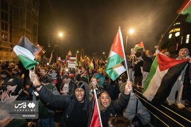 إحتجاجات أمام البرلمان البريطاني بعد تصويته ضد وقف اطلاق نار في غزة 