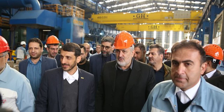 افتتاح خط نورد سرد فولادزرین  شهرکرد با حضور وزیر صمت