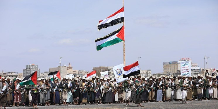 تأکید تظاهرات‌کنندگان یمنی بر حمایت از پایداری ملت فلسطین