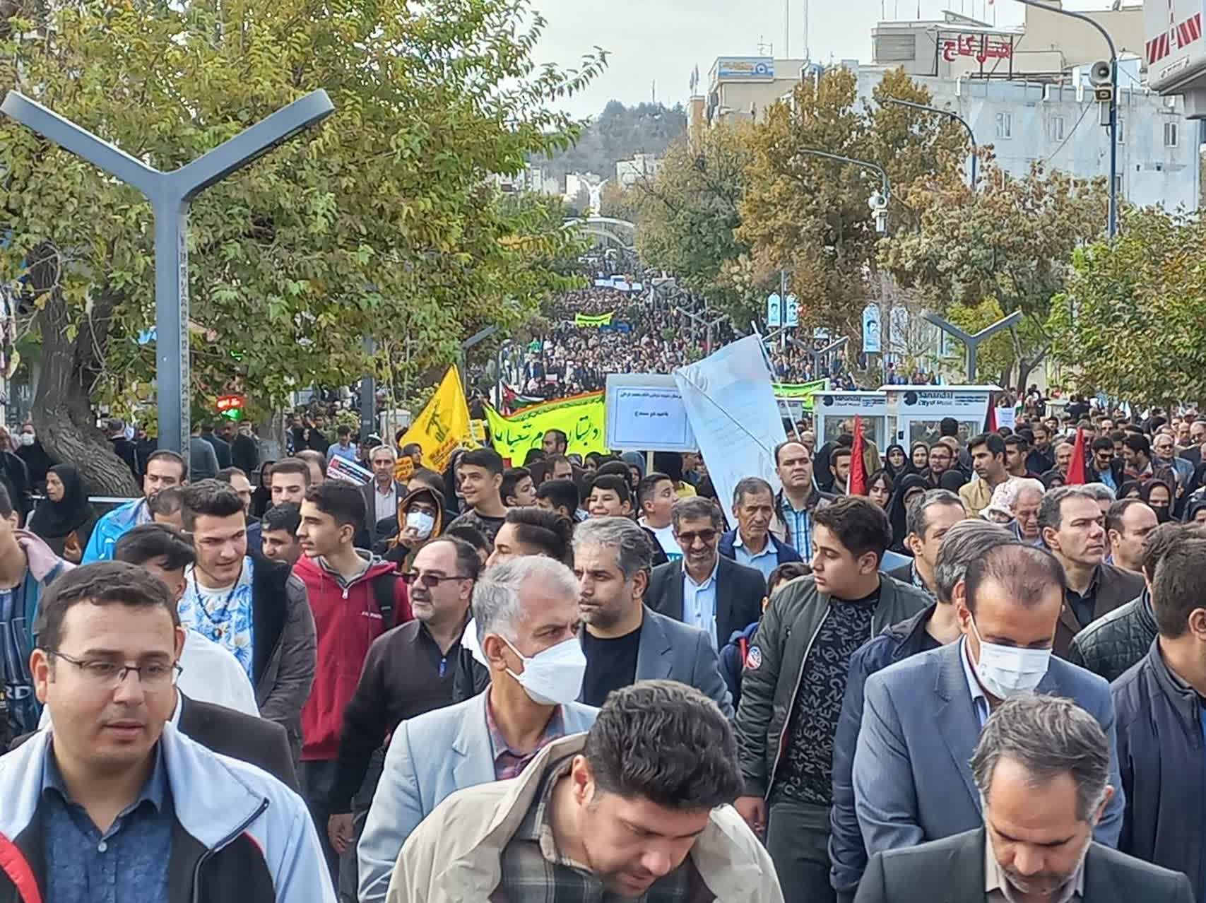 فریاد مرگ بر اسرائیل در سنندج طنین‌انداز شد