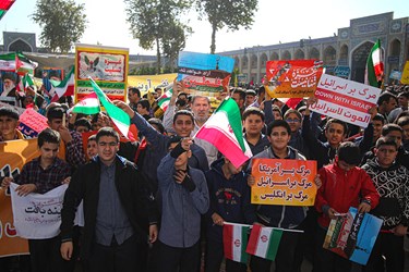 راهپیمایی حمایت از مردم غزه در ایران /شیراز