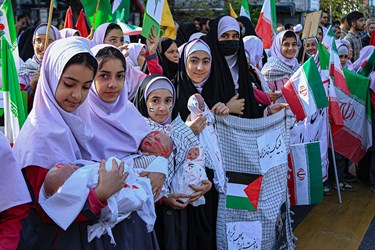 راهپیمایی حمایت از مردم غزه در ایران /ساری