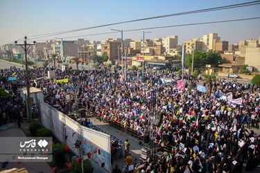 راهپیمایی حمایت از مردم غزه در ایران /اهواز