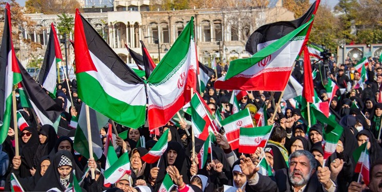 راهپیمایی البرزی ها در حمایت از فلسطین
