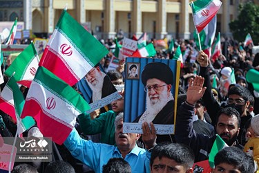 تظاهرات حاشدة في عموم ايران دعما لأهالي غزة المظلومين