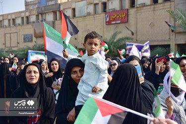تظاهرات حاشدة في عموم ايران دعما لأهالي غزة المظلومين