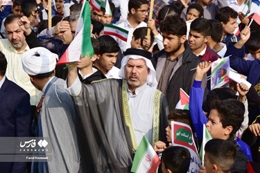 تظاهرات حاشدة في عموم ايران دعما لأهالي غزة المظلومين