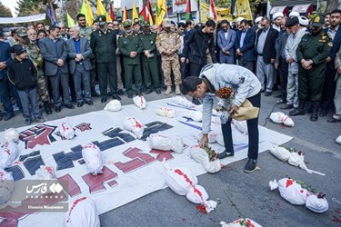 تظاهرات حاشدة في عموم ايران دعما لأهالي غزة المظلومين