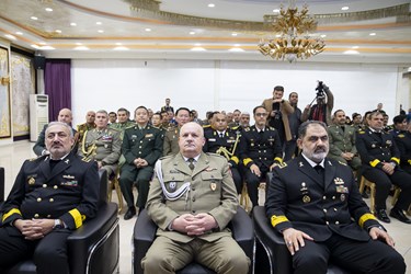  امیر دریادار شهرام ایرانی فرمانده نیروی دریایی ارتش در دیدار وابستگان خارجی نظامی 
