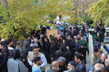 مراسم تشییع مرحومه «پروانه معصومی»