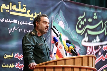 سخنرانی سردار محمد زهرایی مسئول سازمان بسیج سازندگی کشور در جشنواره ملی مالک اشتر بسیج