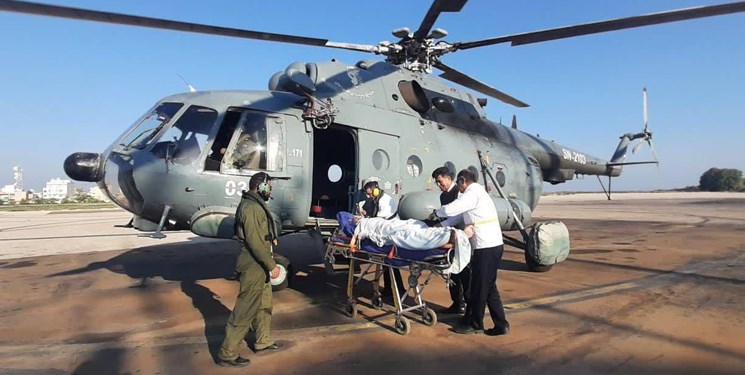 اعزام دو بیمار اورژانسی با هلی کوپتر به بوشهر